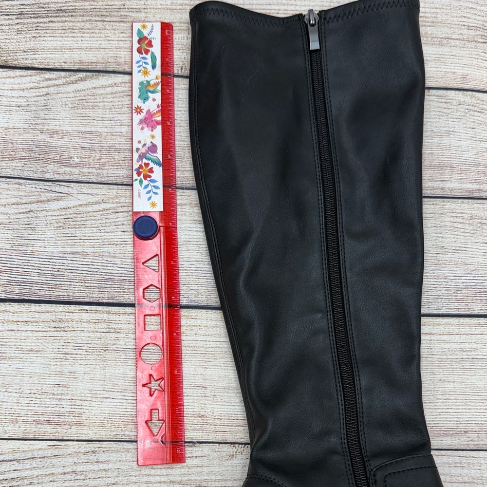 Franco Sarto Black Heeled Boots - Picture 3 of 11
